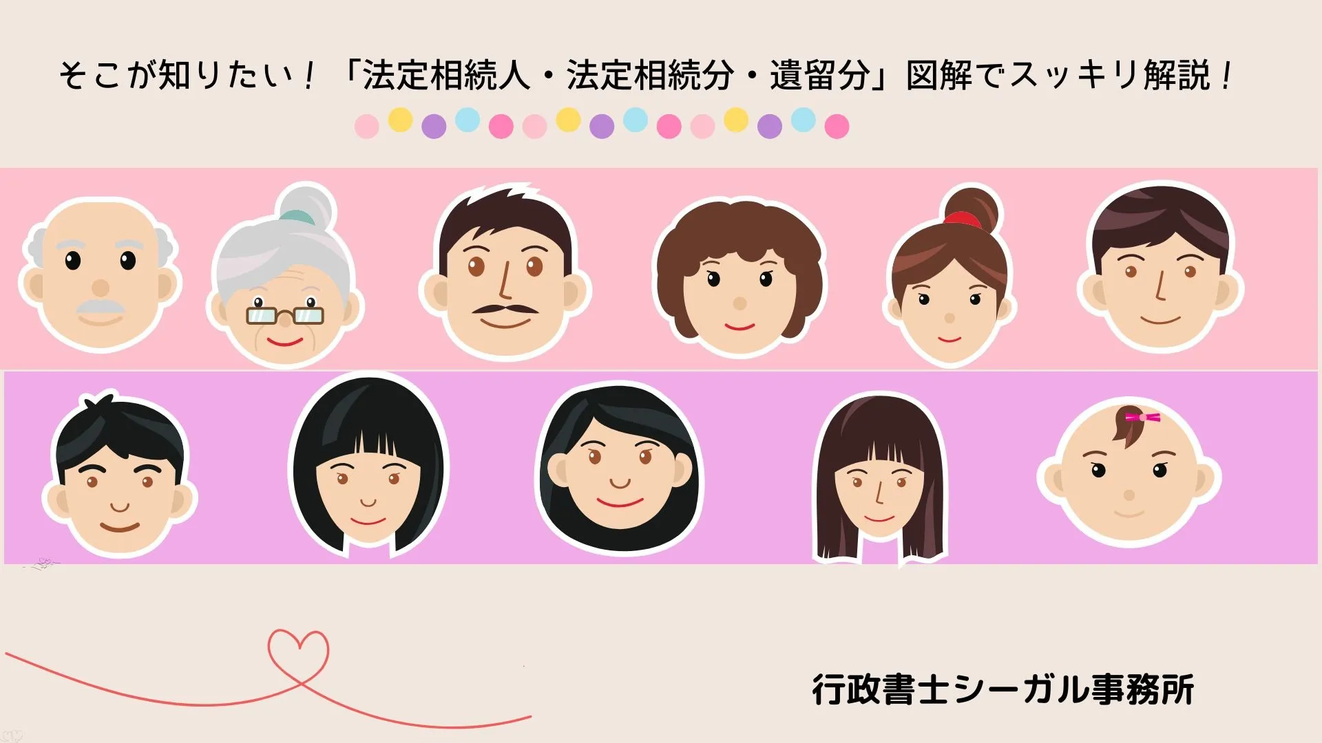 そこが知りたい！「法定相続人・法定相続分・遺留分」すっきり解説♪